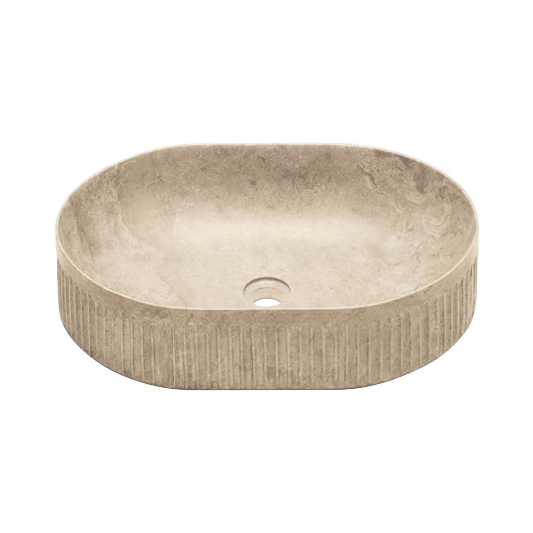Striae Oval Bathroom Sink