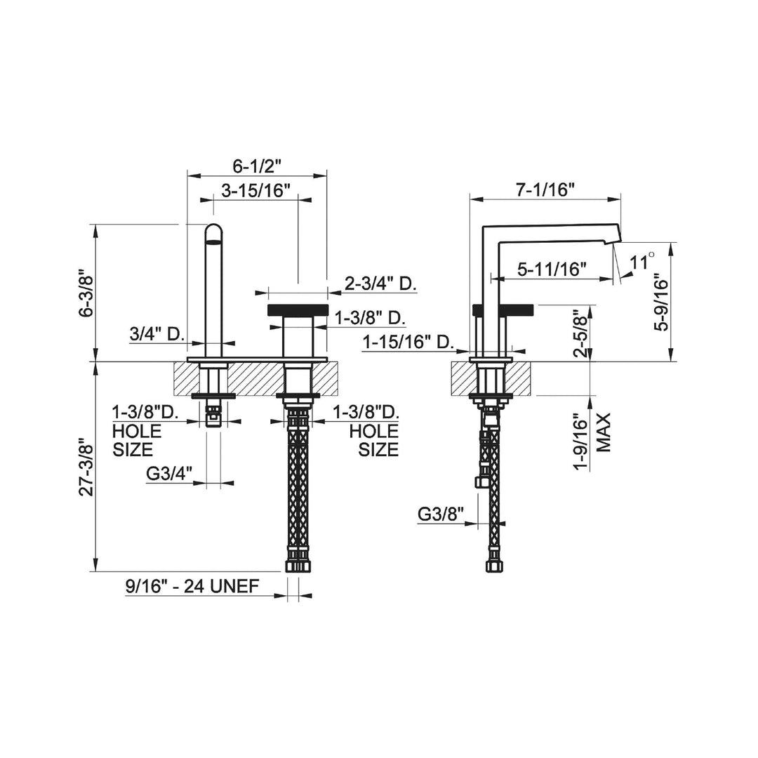 Gessi Anello Single Handle Bathroom Faucet