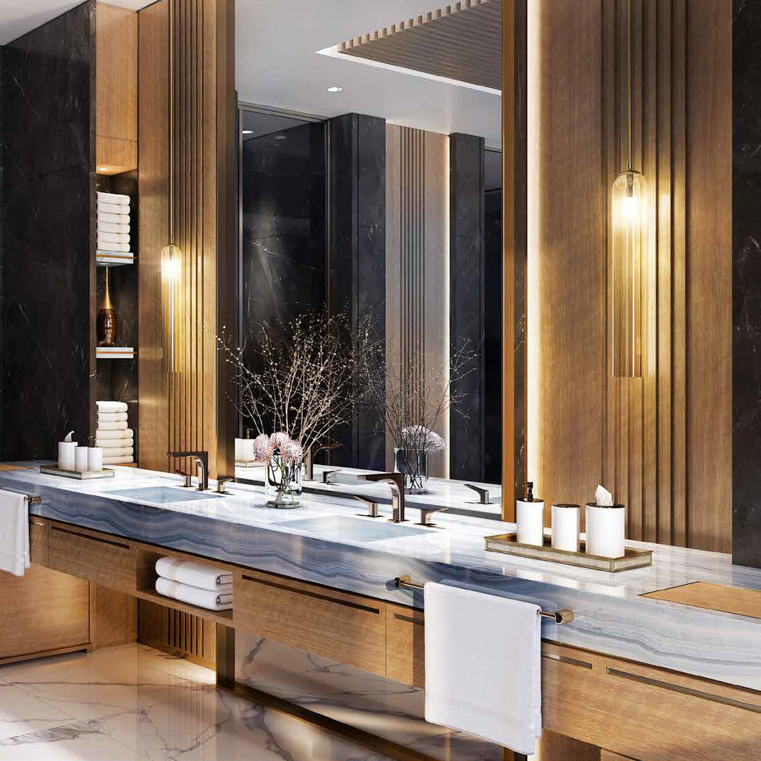 Gessi Rilievo Lever Handle Bathroom Faucet