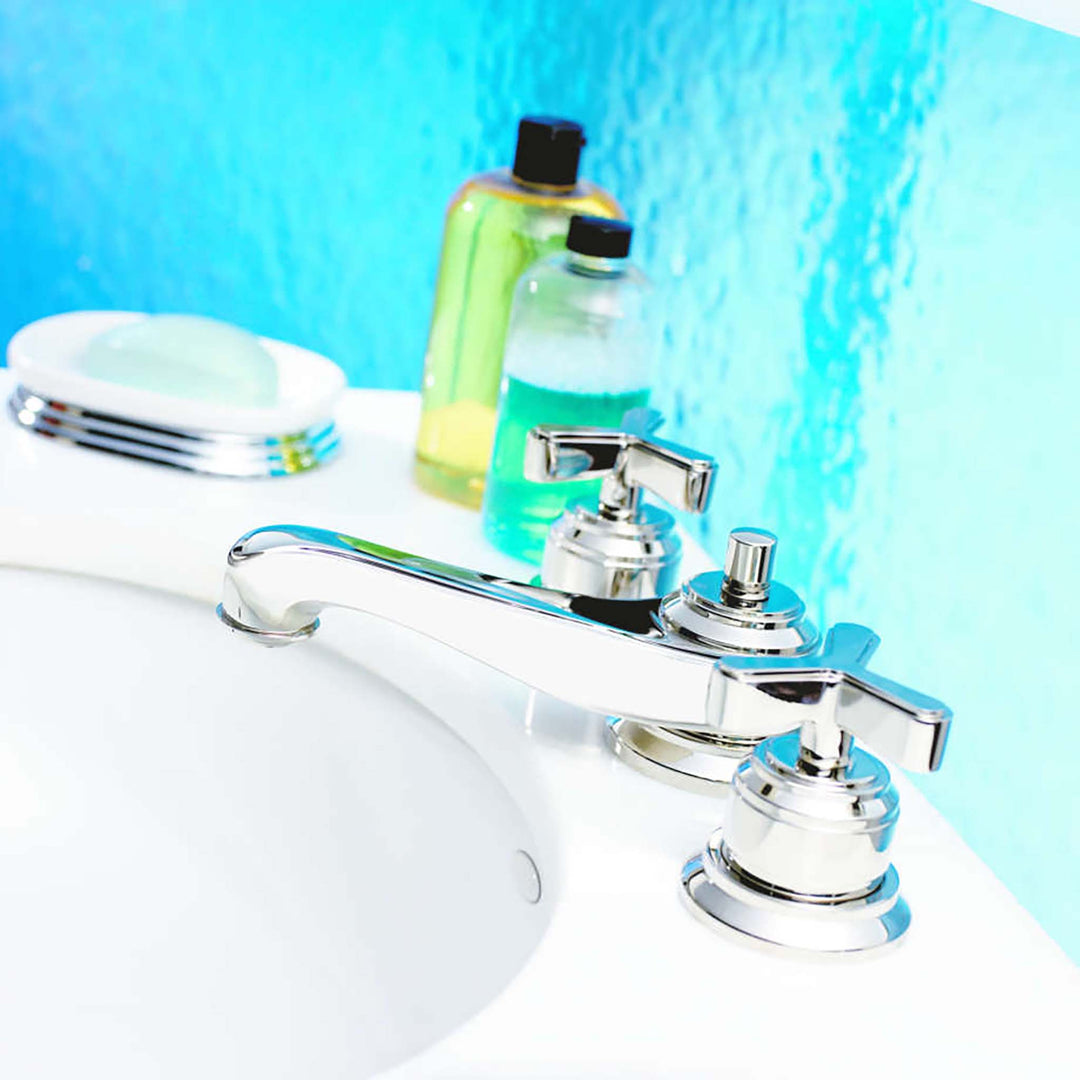 Watermark Transitional Three-hole Bathroom Faucet