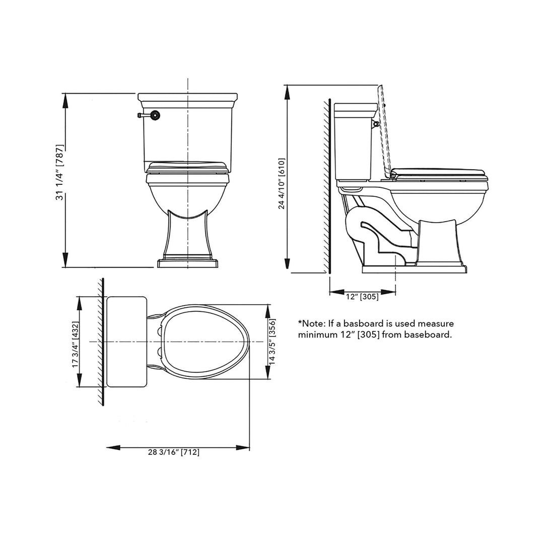 AXENT Peninsula Toilet