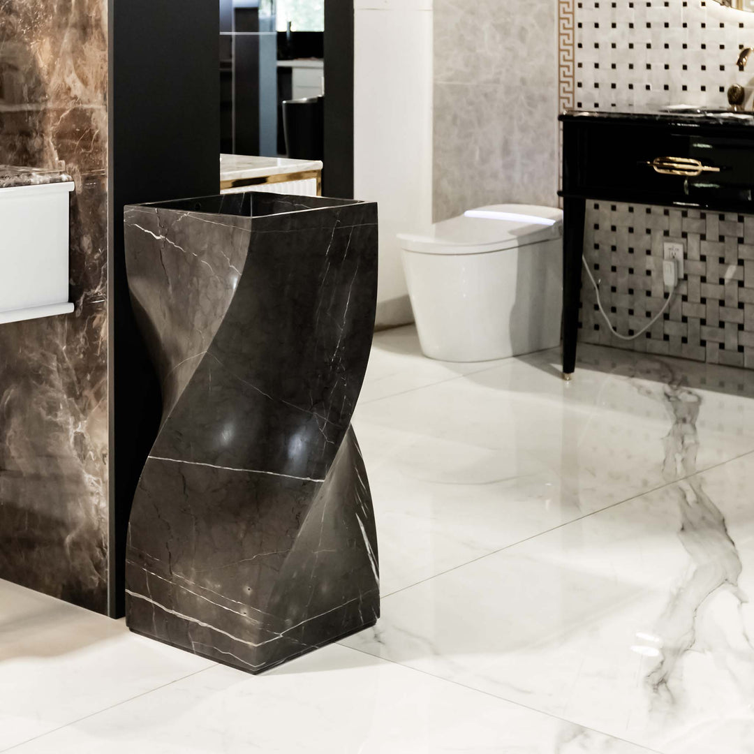Guarda Basin Pure Solid Marble