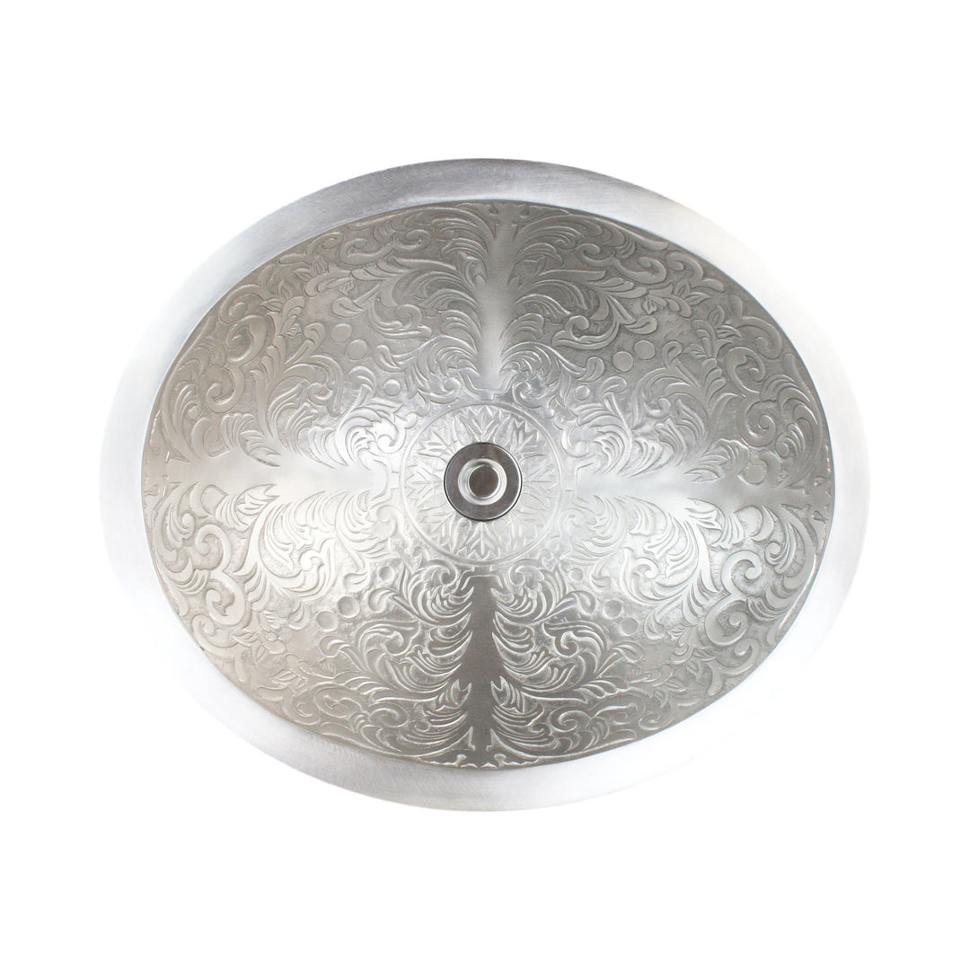Linkasink Large Oval Brocade Bathroom Sink