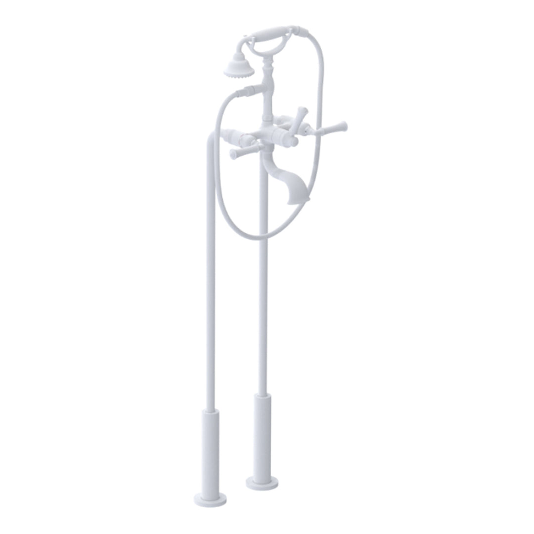 Rubinet Floor Mount Tub Filler Bathroom Faucet