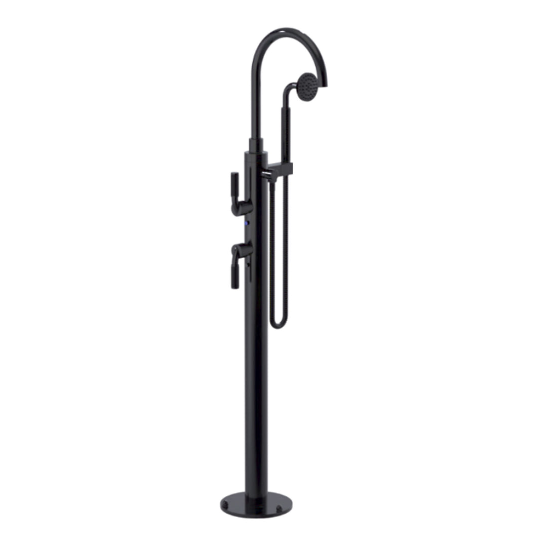 Rubinet Floor Mount Tub Filler Bathroom Faucet