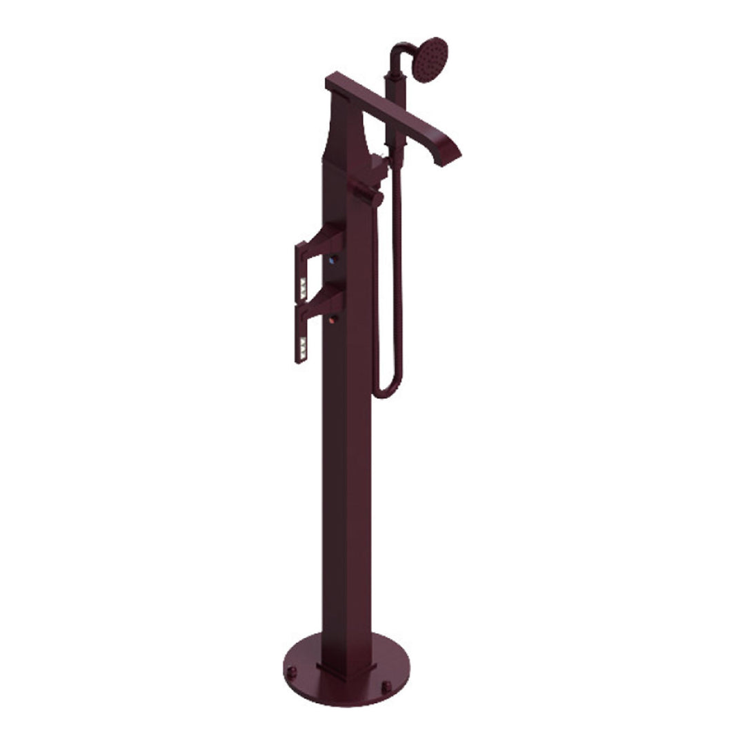 Rubinet Floor Mount Tub Filler Bathroom Faucet