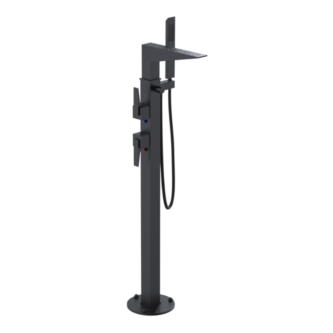Rubinet Floor Mount Tub Filler Bathroom Faucet