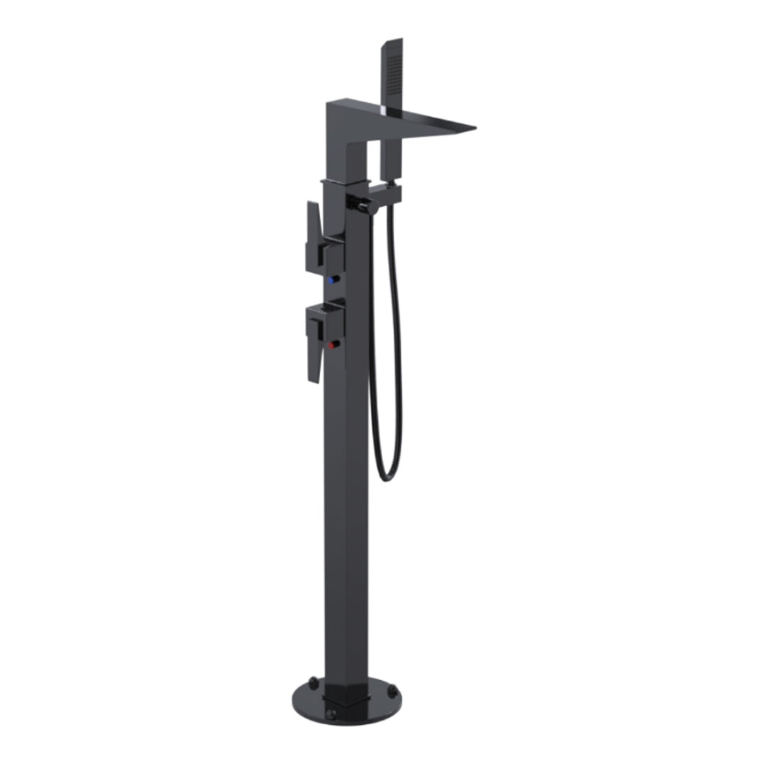 Rubinet Floor Mount Tub Filler Bathroom Faucet