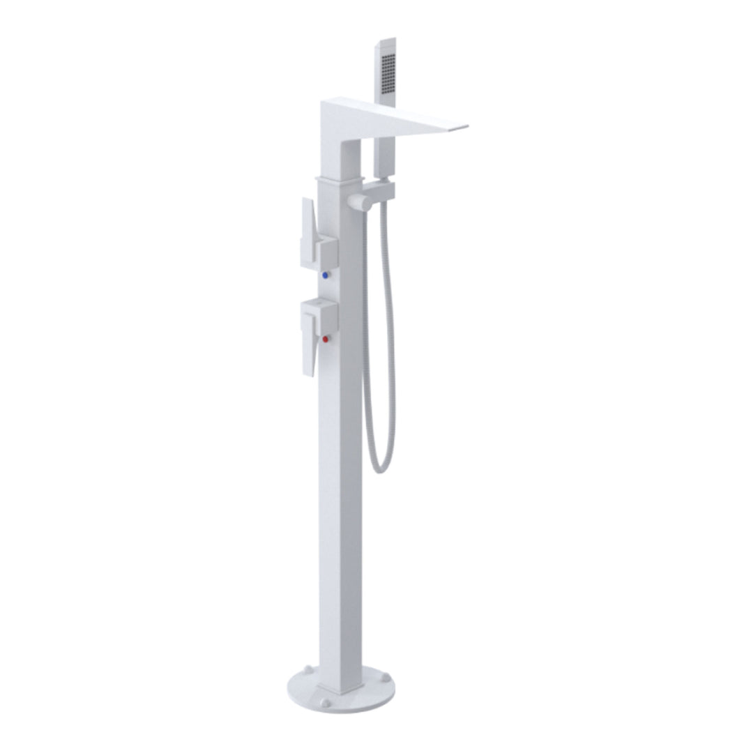 Rubinet Floor Mount Tub Filler Bathroom Faucet