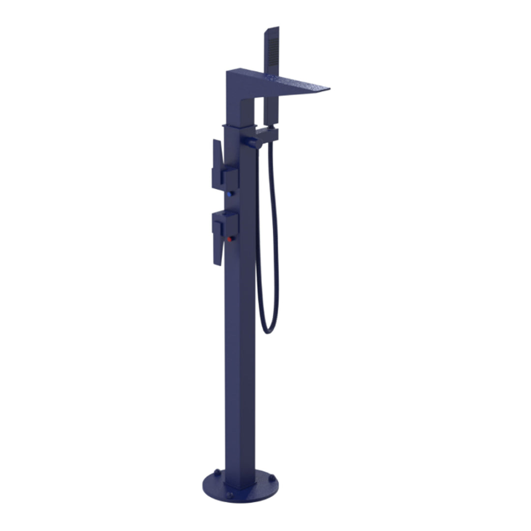 Rubinet Floor Mount Tub Filler Bathroom Faucet