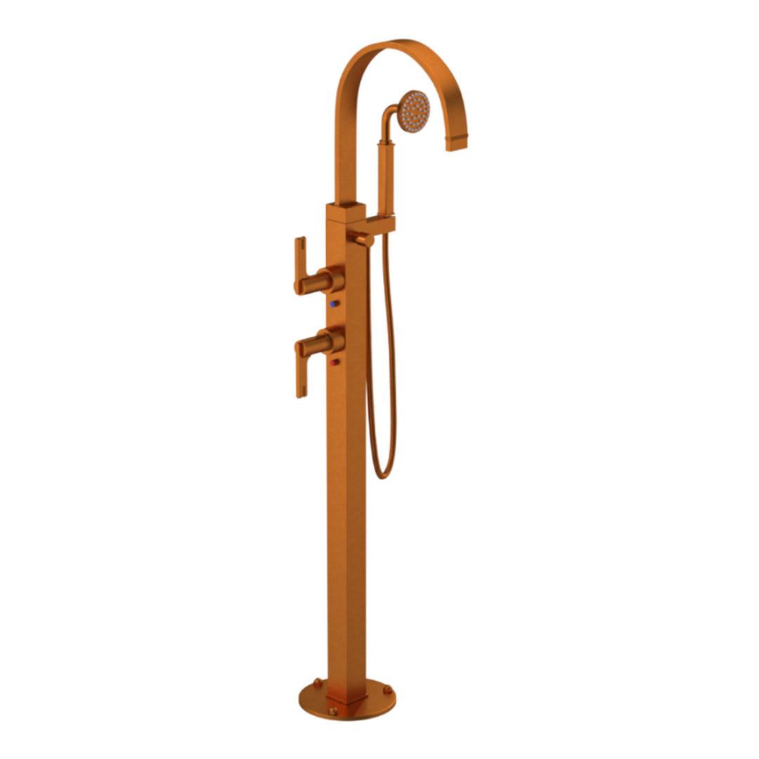 Rubinet Floor Mount Tub Filler Bathroom Faucet