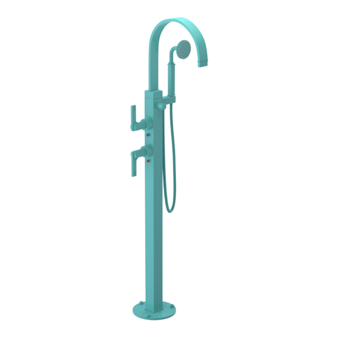 Rubinet Floor Mount Tub Filler Bathroom Faucet
