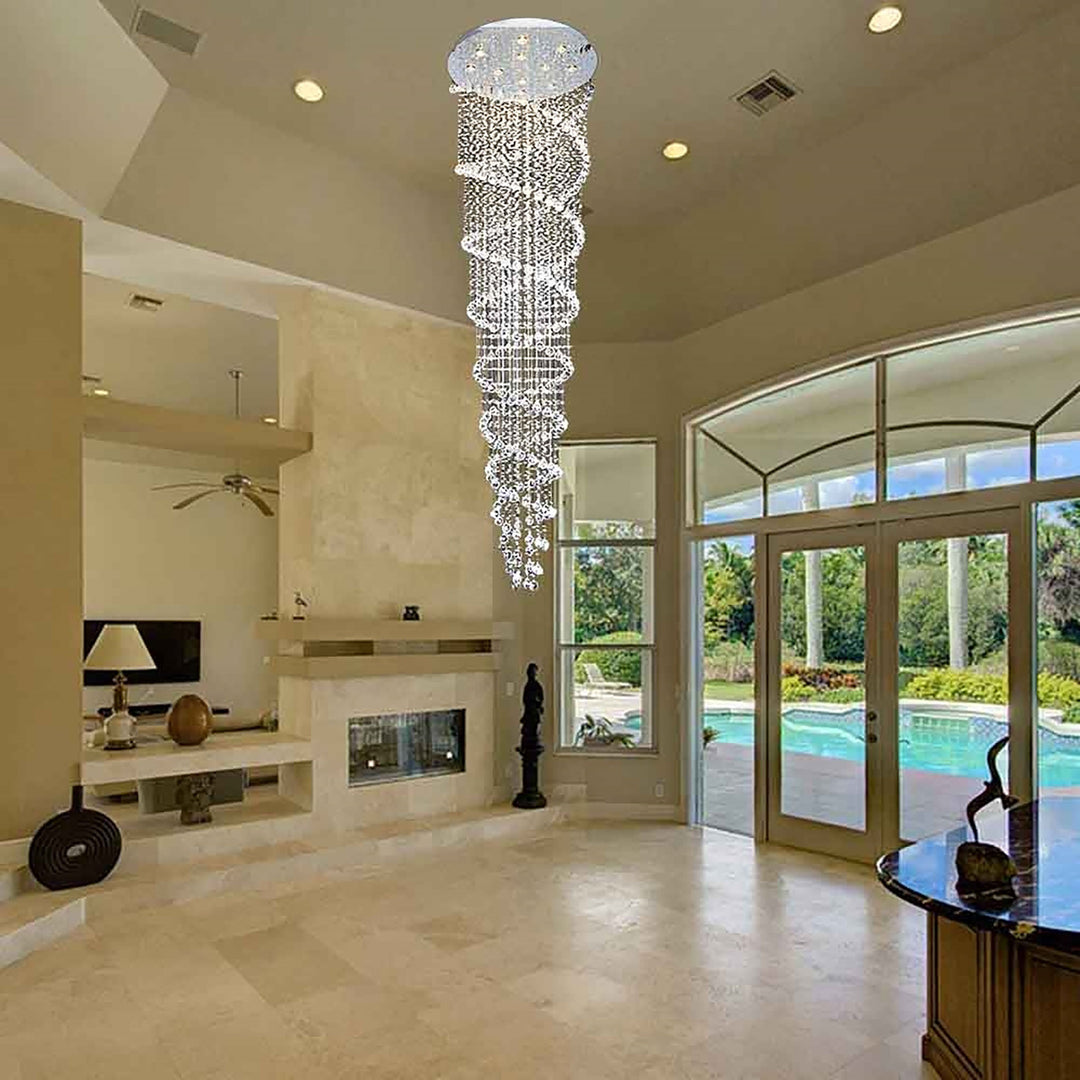 CWI Lighting Double Spiral 12-Light Flush Mount