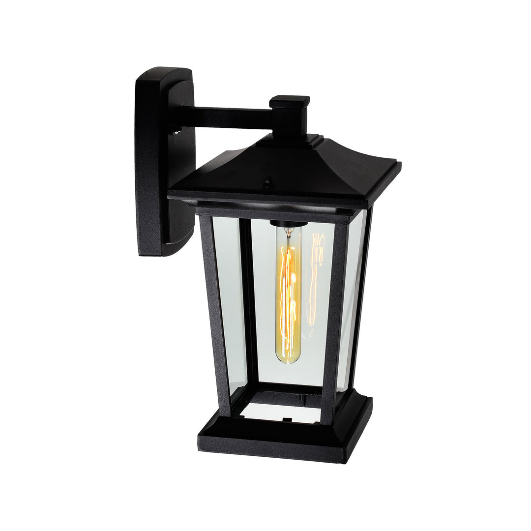 CWI Lighting Leawood 1-Light Black Outdoor Wall Light