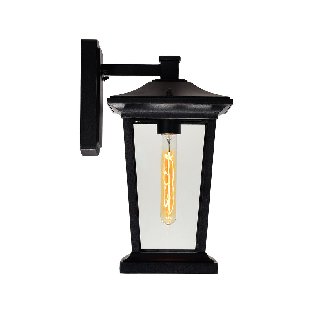 CWI Lighting Leawood 1-Light Black Outdoor Wall Light