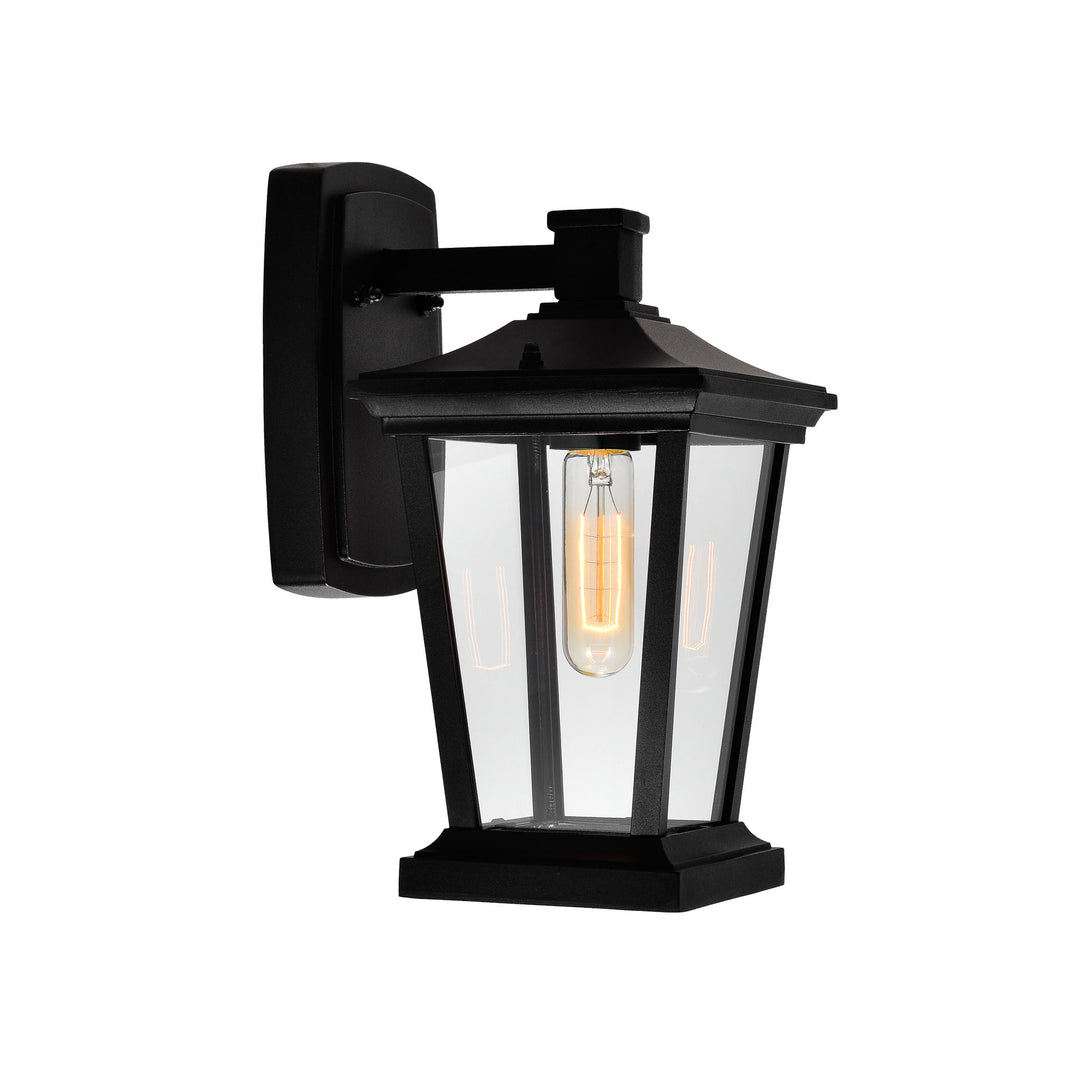 CWI Lighting Leawood 1-Light Black Outdoor Wall Light