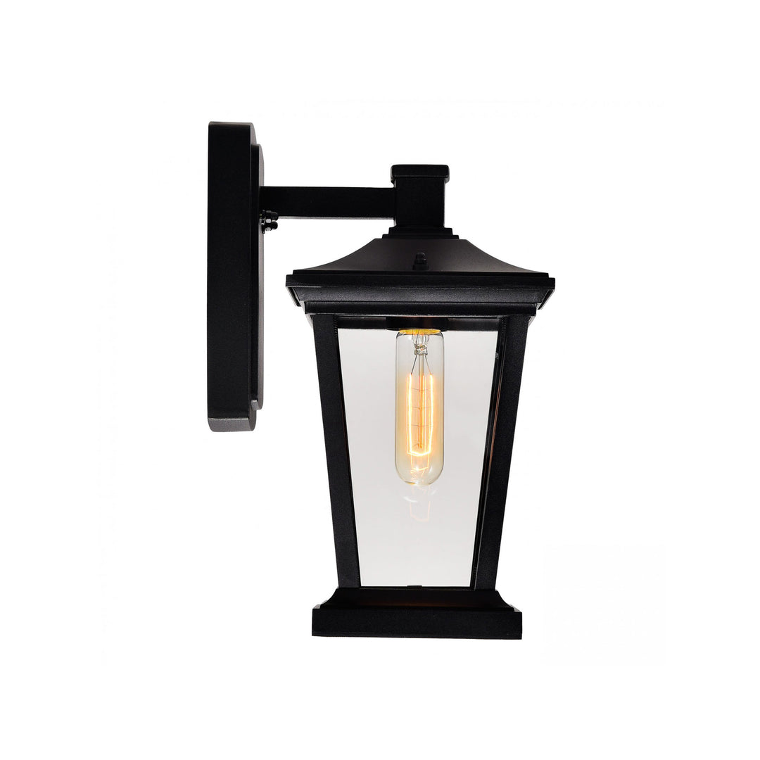 CWI Lighting Leawood 1-Light Black Outdoor Wall Light
