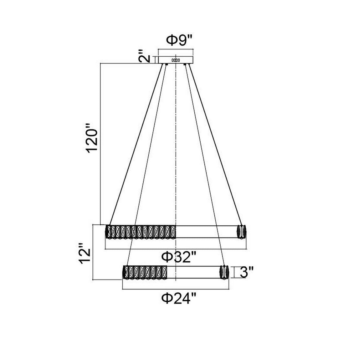 CWI Lighting Madeline LED Chandelier