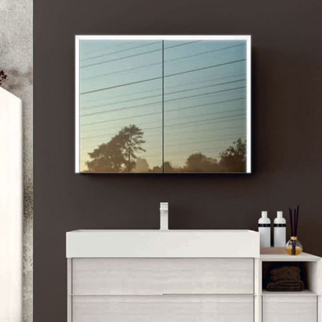 Bathroom LED Mirror with Medicine Cabinet