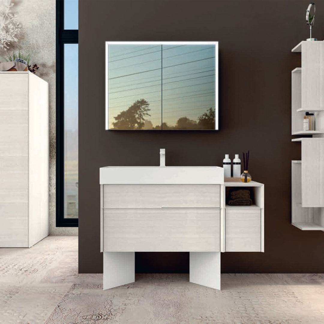 Bathroom LED Mirror with Medicine Cabinet
