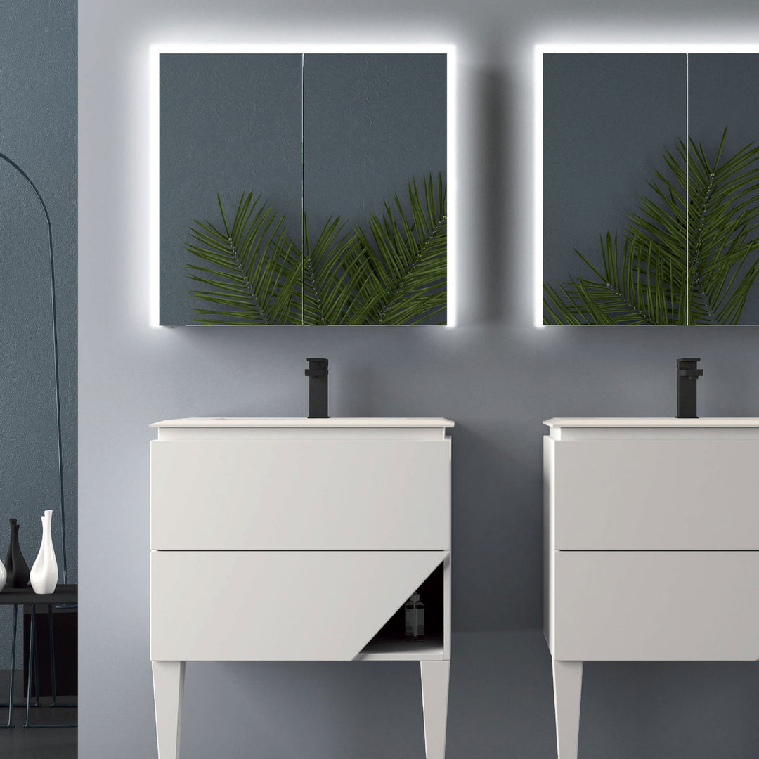 Bathroom LED Mirror with Medicine Cabinet