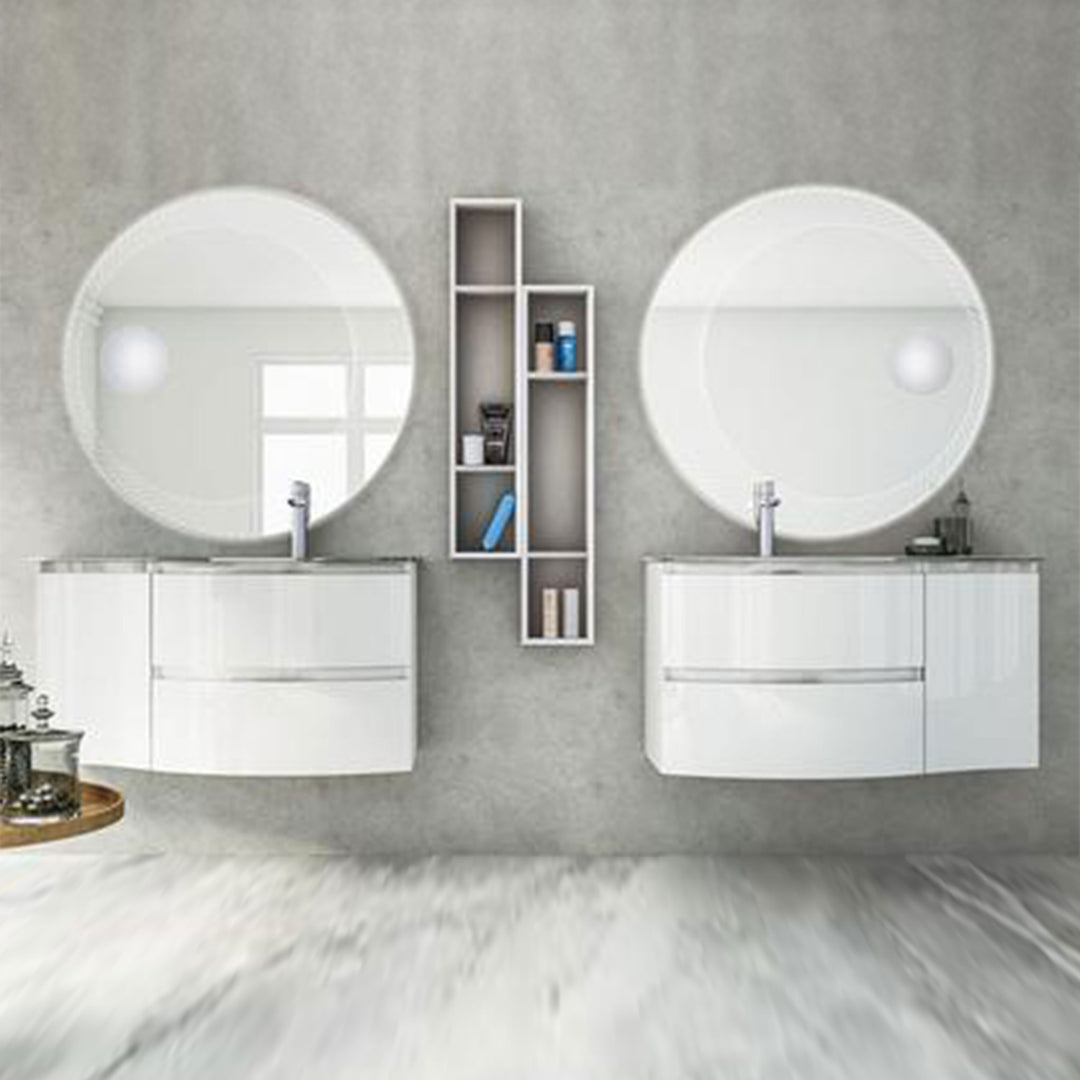 Bath Vanity Vague Single Sink Grey
